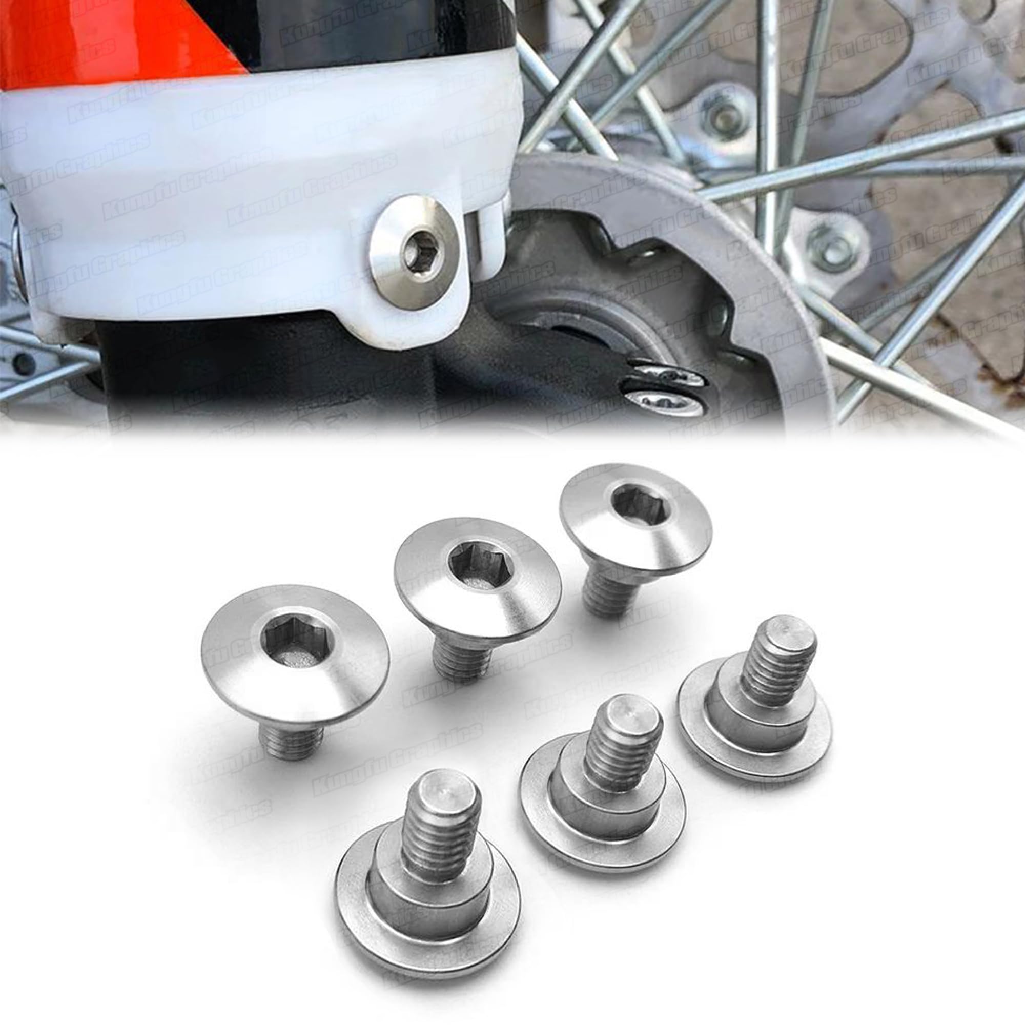 Amazon.com: Front Fork Guard Screws Bolts for CR125 CR250 CRF250R